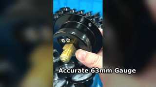 kołnierz przedni, stal czarna, połączenie mosiężne. Mocowanie niedźwiedzia 2,5" 63 mm 0 ~ 0,6 MPa,