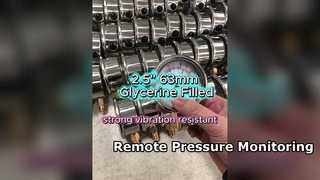 Koperta ze stali nierdzewnej 2,5" 63 mm, wypełniona gliceryną