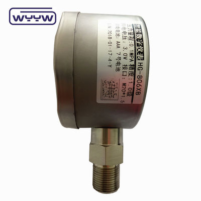 Całkowity miernik ciśnienia ze stali nierdzewnej 1000 psi 80 mm Bateria Precision Digital Manometer Gauge