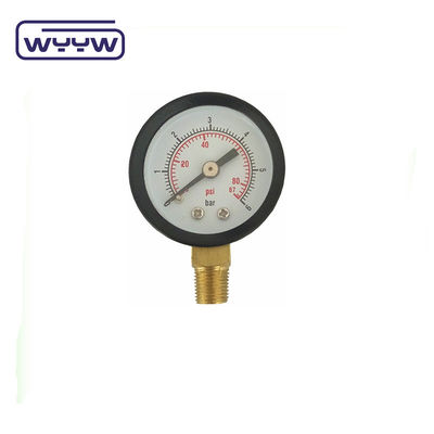 Pudełko z tworzyw sztucznych podwójne pomiar ciśnienia próżniowego, montaż z tyłu 1 1/2 &quot; 40MM -1bar-0bar Pudełko ze stali