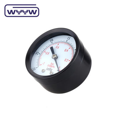 40 mm -100-0 Kpa Manometr próżniczy, podłoga, montaż stalowy, z łącznikiem miedzianym