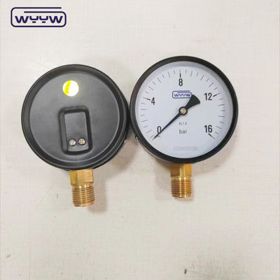 4-calowy ogólny manometr powietrza w wodzie CL1.6 1/2 "bsp 10bar 16bar rurki burdonowej 100mm miernik ciśnienia