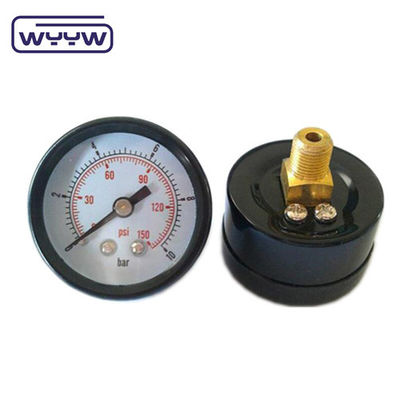 dobra jakość konkurencyjna cena gaz ziemny 50mm czarna stalowa osłona bar psi podwójna skala 1/8 &quot;bsp przyrządowy miernik ciśnienia