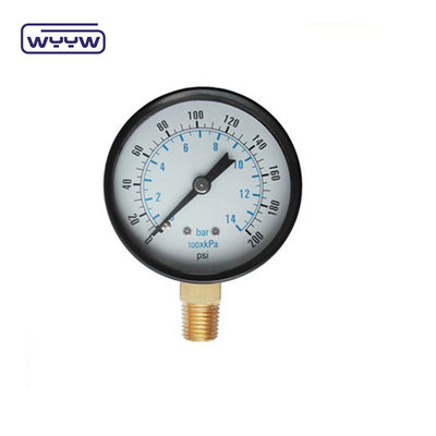 Używany do pomiaru przyrządów 60mm ekonomiczny 0-10bar gabaryt ciśnienia atmosferycznego