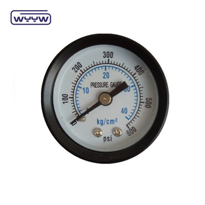 60MM 0-10 kgcm2 &amp; 150 psi Czarny osłona ze stali Biały manometr na ciśnienie wody