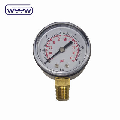 OEM 50 mm średnica 0-15 PSI 0-1 bar 1/4 NPT mierniki ciśnienia