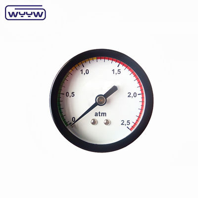 Dobrą jakość 2 cali Borbon Tube Typ Center Back Connection 1/4&quot;NPT BSP Low 9 Psi Manometer Prymometer