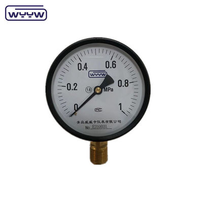 Ciśnieniomierz w rurze wodociągowej fabryczny 100mm 4 cala M20X1.5 czarna stal tanio cena manometr 20 psi