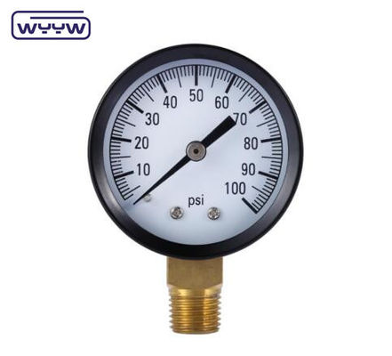 konfigurowalny tylny montaż 150 psi sprzedaż gorąca 60mm manometr ogólny M12X1.5 powietrze 10 bar miernika ciśnienia