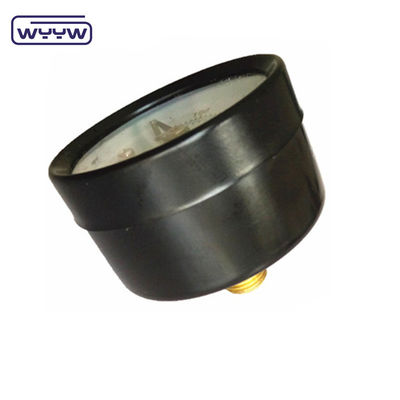 Osiowy 60 mm Manometr łącznik miedziana miernik ciśnienia Czarny materiał stalowy