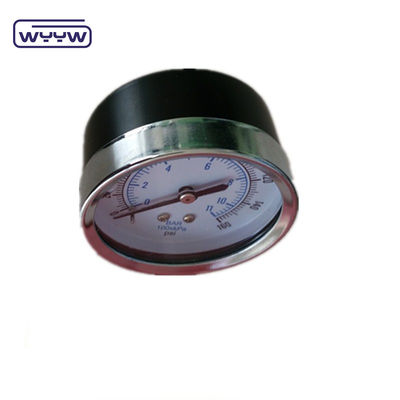 Osiowy 60 mm Manometr łącznik miedziana miernik ciśnienia Czarny materiał stalowy
