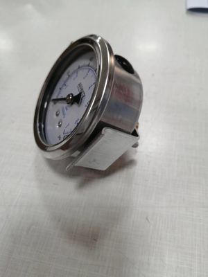 ss304 hydrauliczny gniazdo 1/4&quot; bsp 2,5&quot; osiowy wypełniony płynem gabaryt ciśnienia zacisku