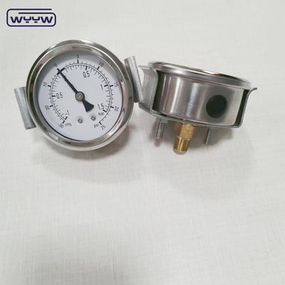 ss304 hydrauliczny gniazdo 1/4&quot; bsp 2,5&quot; osiowy wypełniony płynem gabaryt ciśnienia zacisku