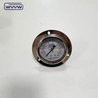 CE zatwierdzony 63mm EN837-1 bar psi podwójny miernik ciśnienia wypełniony olejem glicerynowym z przednią flansą
