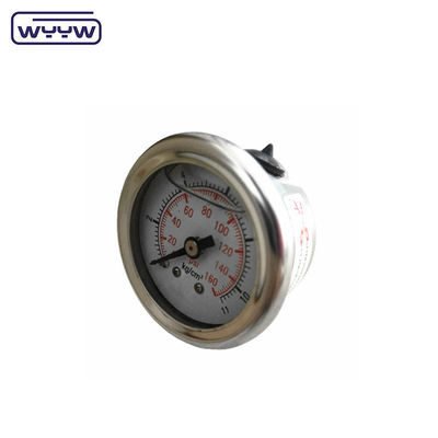 40mm ceneter z tyłu OEM 1/4&quot; bsp npt 1,5 cala twarz gliceryna wypełniony miernik ciśnienia