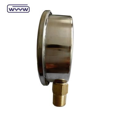Hydrauliczne płynne glicerynę wypełnione bar 100mm dolne 3/8&quot; BSP 1/2&quot;G mierniki ciśnienia EN837-1