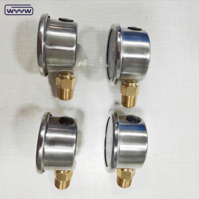 40 mm tarcza ss304 w przypadku wskaźnika typu rurki burodon pionowa 0-10bar /psi wypełniony olejem miernik 1-1/2