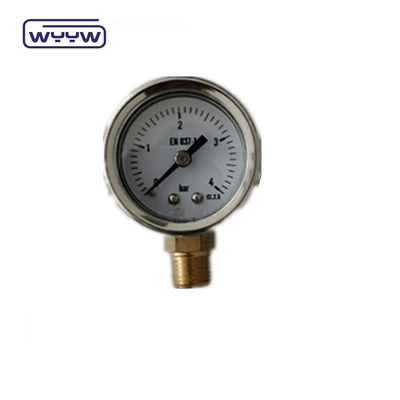 40 mm tarcza ss304 w przypadku wskaźnika typu rurki burodon pionowa 0-10bar /psi wypełniony olejem miernik 1-1/2