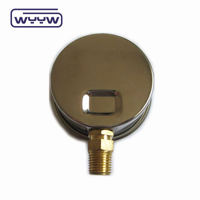 Wysokiej jakości łącznik miedziany 1/4 &quot;BSP Dwukrotna pręta psi EN837-1 Accurac 1.6 Ciśnieniomierz wypełniony płynem