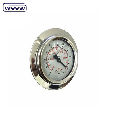 kołnierz 63 mm podwójny poziom odporny na wstrząsy 2,5% manometr precyzyjny manometr hydrauliczny 16 barów