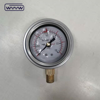 63mm 2,5&quot; hydrauliczny ciśnieniozmierzacz napełniony olejem ze stali nierdzewnej