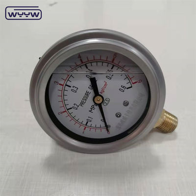 63mm 2,5&quot; hydrauliczny ciśnieniozmierzacz napełniony olejem ze stali nierdzewnej