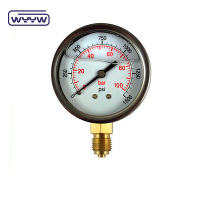 Hydrauliczny manometr ciśnienia przemysłowego 60 mm dla gliceryny
