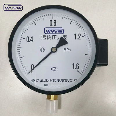 1.6MPa czarna stalowa obudowa 1/2"bsp M20X1.5 6 cali kontakt elektryczny podwójny manometr ciśnieniowy