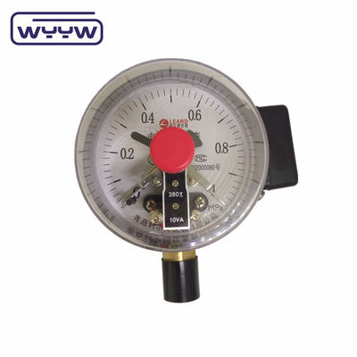 NO+NO Czarna stalowa obudowa 1.6MPa 100mm 380V Manometr kontaktowy elektryczny Manometr ciśnienia AC