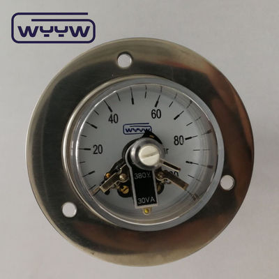 Manometr ciśnienia hydraulicznego o szerokości 60 mm z tylną płaszczyzną