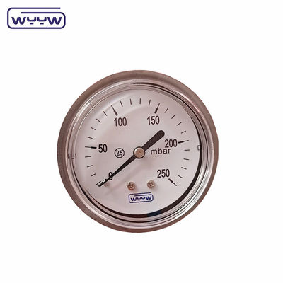 63mm Mmh2o Aksyjne Mbar Manometr Miernika Ciśnienia Z Pułapką SS304