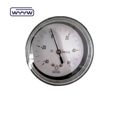 63mm Mmh2o Aksyjne Mbar Manometr Miernika Ciśnienia Z Pułapką SS304