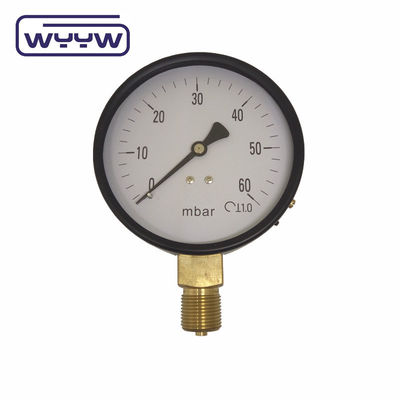 Manometr niskiego ciśnienia SS 63mm InH2O WC Mbar Bellows Prężnik