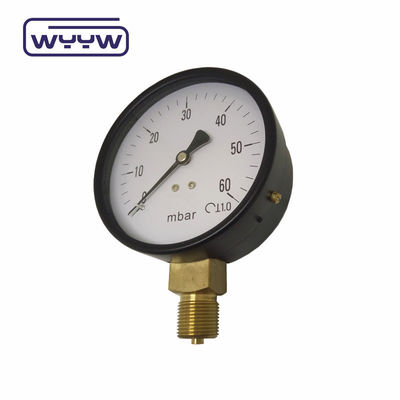Manometr niskiego ciśnienia SS 63mm InH2O WC Mbar Bellows Prężnik