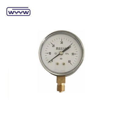 Prężnik w kapsułce typu Bellows 63 mm InH2O Manometr 100 Mbar