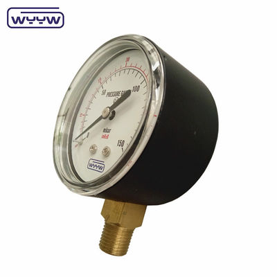 150mbar Low Bellows Typ Manometru ciśnienia 63mm