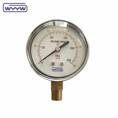 150mbar Low Bellows Typ Manometru ciśnienia 63mm