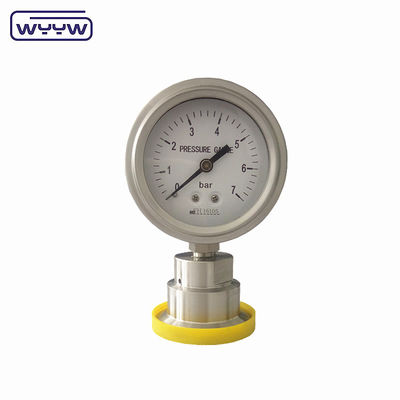 SS316 Silikonowy sanitarny miernik ciśnienia 100 mm 1,6% dokładność