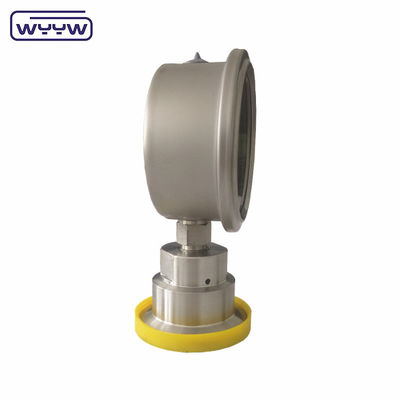 SS316 Silikonowy sanitarny miernik ciśnienia 100 mm 1,6% dokładność