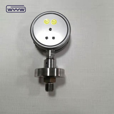 SS316 Silikonowy sanitarny miernik ciśnienia 100 mm 1,6% dokładność