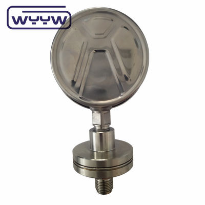 Silikonowy miernik ciśnienia 100 mm SS316 uszczelnienie membrany Miernik ciśnienia Bourdon