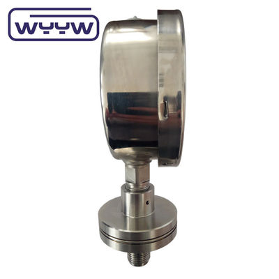 100 mm Manometr przemysłowy 4&quot; uszczelnienie błony otworu Miernik ciśnienia chemicznego