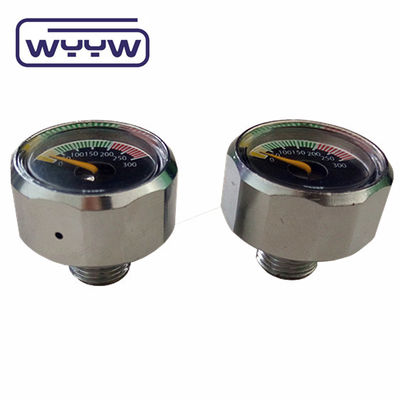 22mm mini manometr 1/8bspp przepływozmiar gazu pcp inline gazu nurkowego bar gazu ciśnienia nurkowego
