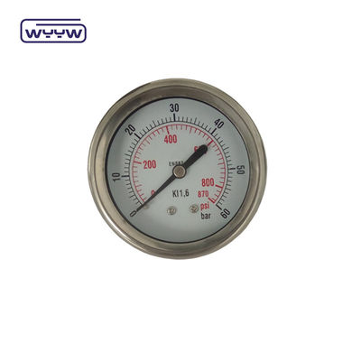 Aksyjne glicerynę 63mm Złożony miernik ciśnienia Hydrauliczny miernik ciśnienia wody Tester Back Mount