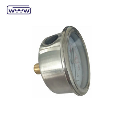 Aksyjne glicerynę 63mm Złożony miernik ciśnienia Hydrauliczny miernik ciśnienia wody Tester Back Mount