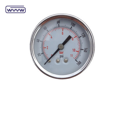 Suche użycie Bez oleju Wracający miernik ciśnienia 160 Psi powietrze 60mm miernik ciśnienia SS