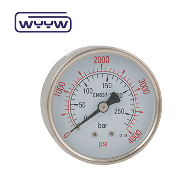 Suche użycie Bez oleju Wracający miernik ciśnienia 160 Psi powietrze 60mm miernik ciśnienia SS