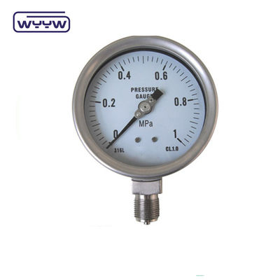 1/4&quot;Bsp 304 stalowy miernik ciśnienia