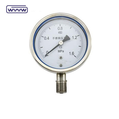 4" Nie używać oleju 100mm Manometr ciśnienia powietrza Materiał ze stali nierdzewnej