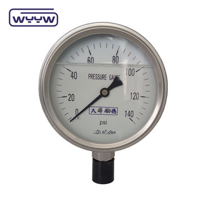 SS304 0-100Bar PSI 63mm 100mm Manometr ciśnienia gliceryny Gliceryna wypełniona